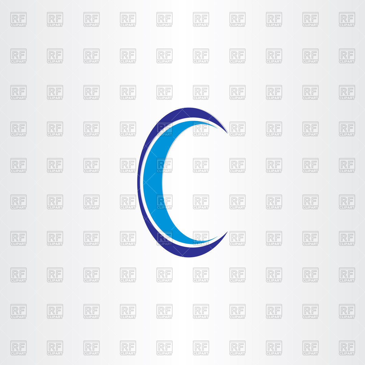 1200x1200 Blue Letter C Icon Vector Image Of Icons And Emblems Blaskorizov