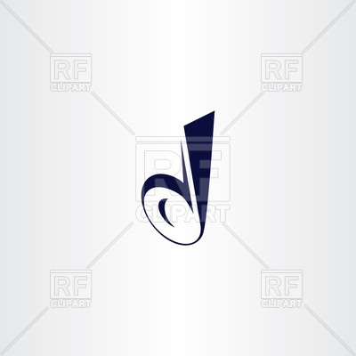 400x400 Logotype Letter D Icon Vector Image Of Icons And Emblems