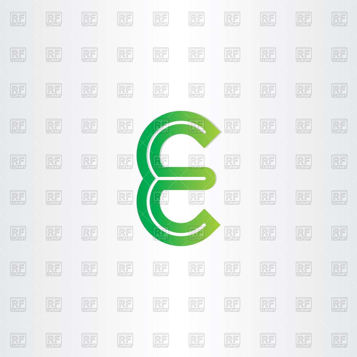 1200x1200 Green Letter E Icon Vector Image Of Icons And Emblems