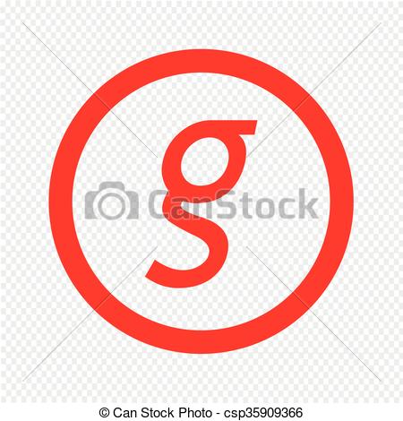 450x470 Basic Font Letter G Icon Illustration Design