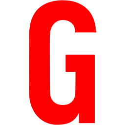 256x256 Red Letter G Icon