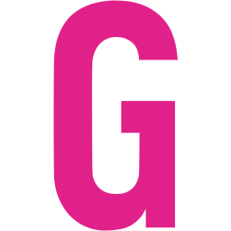 256x256 Barbie Pink Letter G Icon