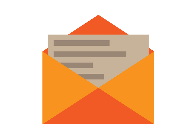 800x566 Open Letter Flat Icon