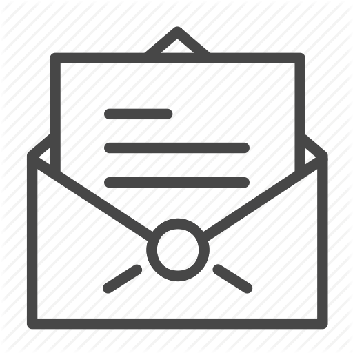 512x512 Cover Letter, Document, Letter, Message, Unsealed Icon