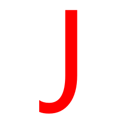 Free Red Letter J Icon 256x256 Free Red Letter J Icon