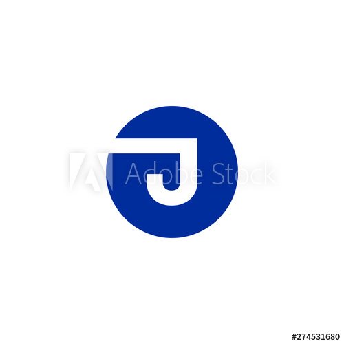 Letter J Icon Logo Design Concept 500x500 Letter J Icon Logo Design Concept
