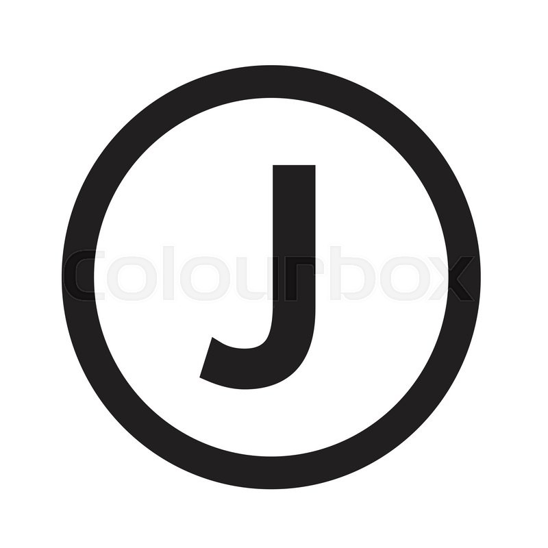 Basic Font For Letter J Icon Stock Vector Colourbox 800x800 Basic Font For Letter J Icon Stock Vector Colourbox