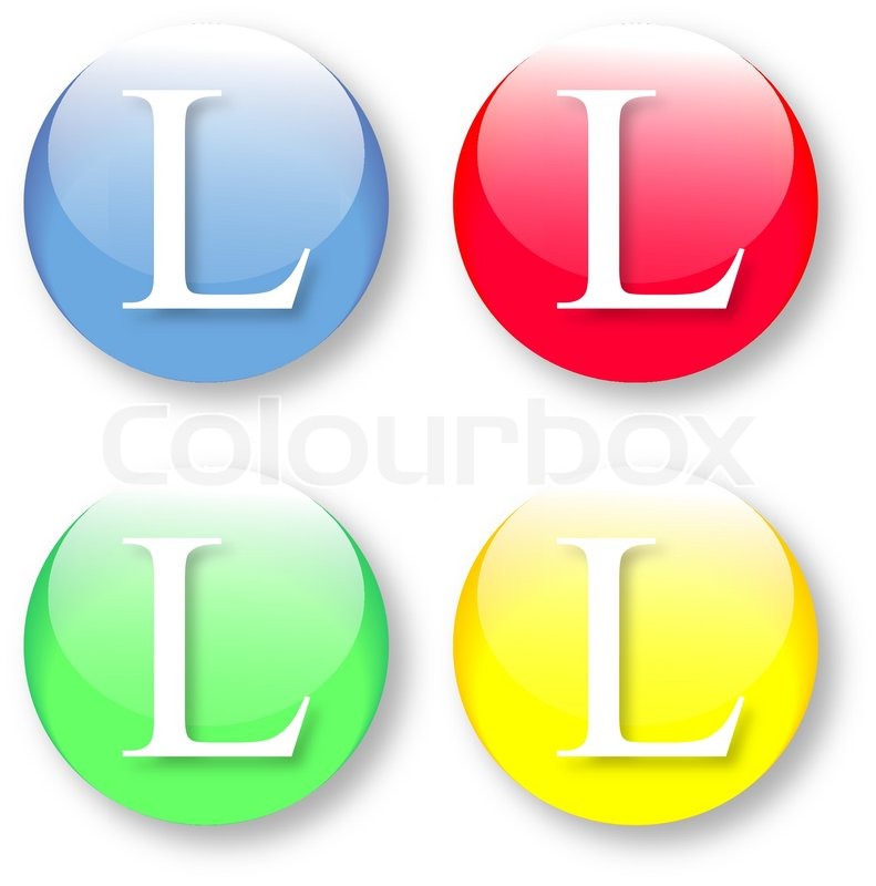 791x800 Letter L Icon From The English Stock Vector Colourbox