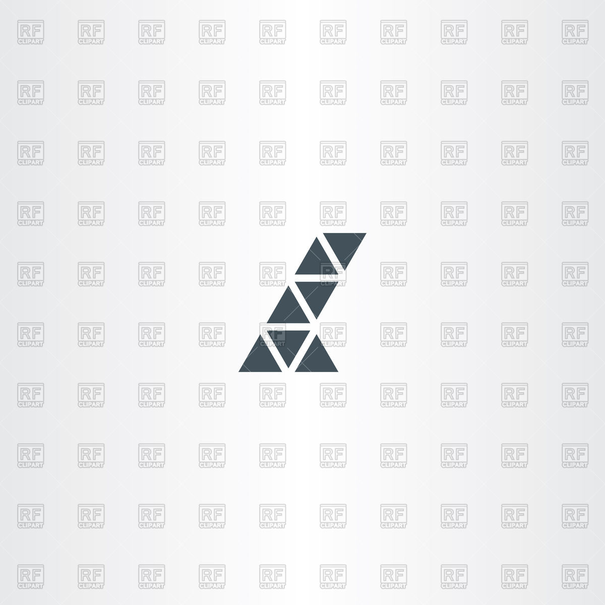 1200x1200 Letter L Icon With Triangles Vector Image Of Icons And Emblems