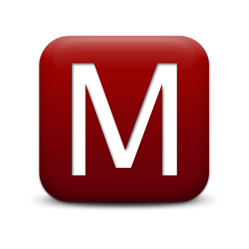 512x512 Red Letter M Icon Png