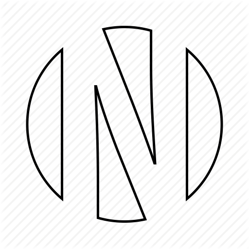 512x512 English, Font, Latin, Letter, Logo, N Icon