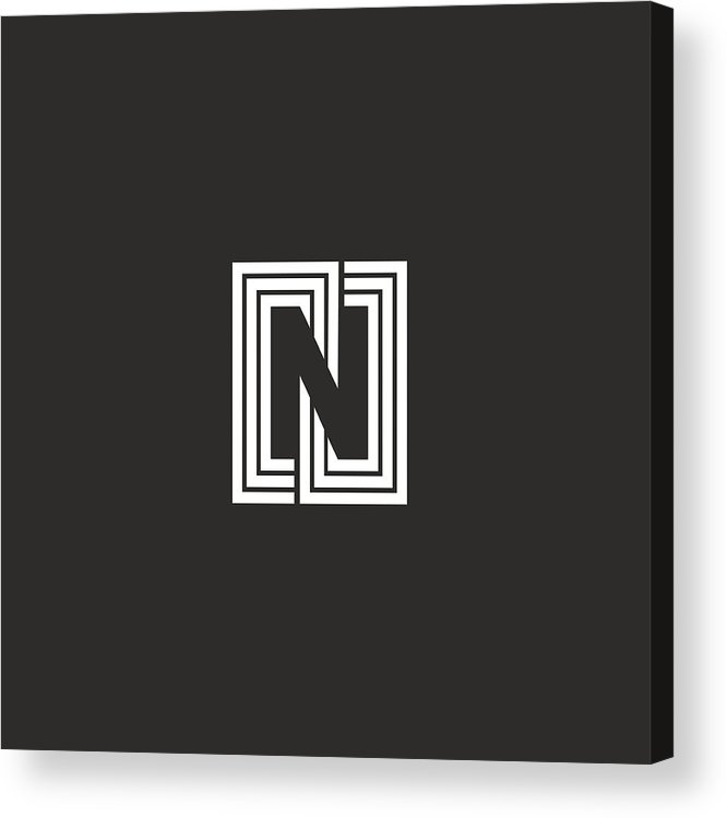666x750 Letter N Icon Negative Space Monogram Style Graphic Creative