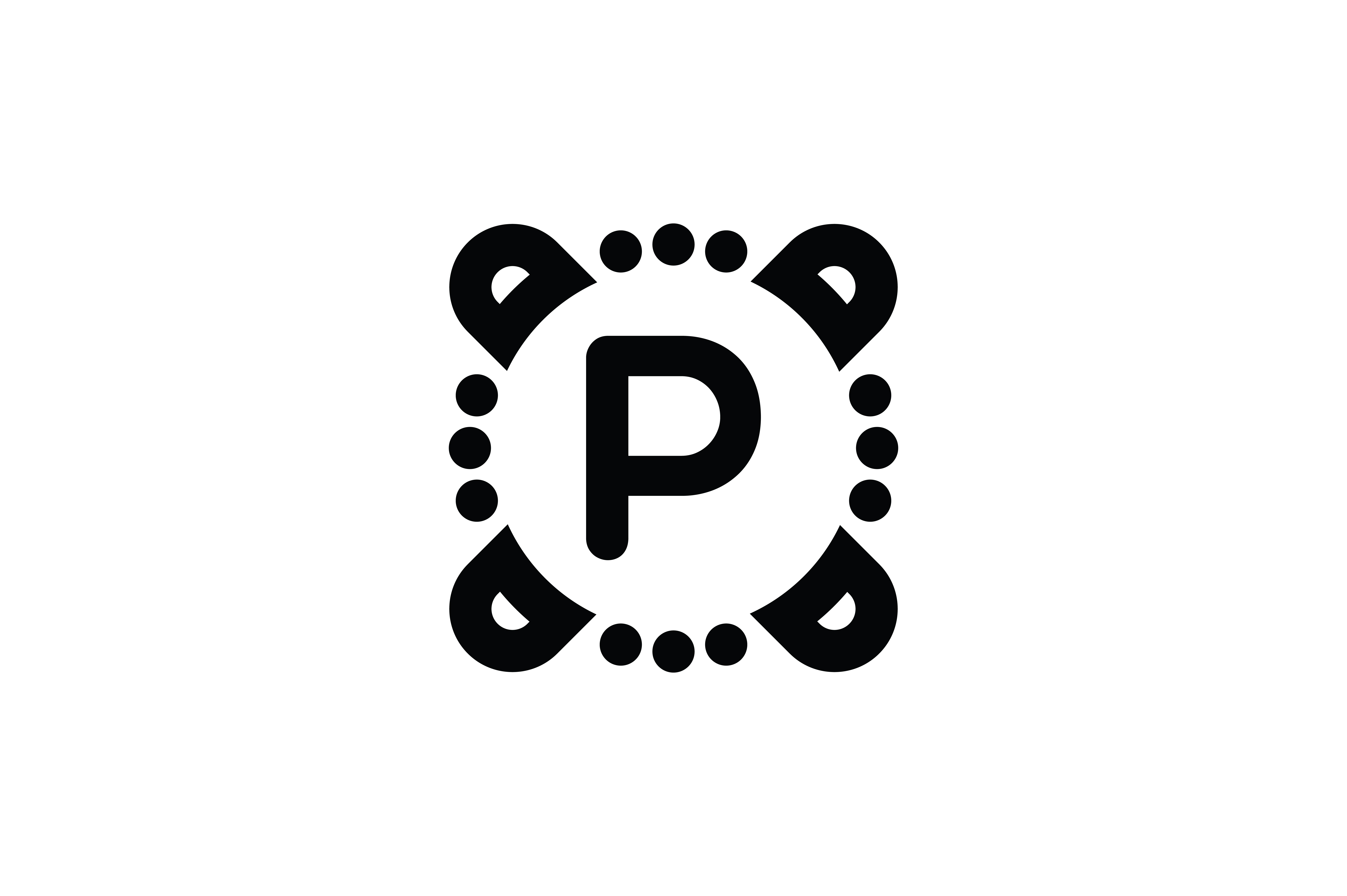 7513x5000 Letter P Icon Graphic