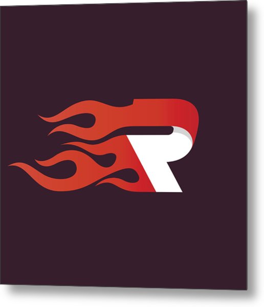 516x600 Fast Fire Letter R Icon On Dark