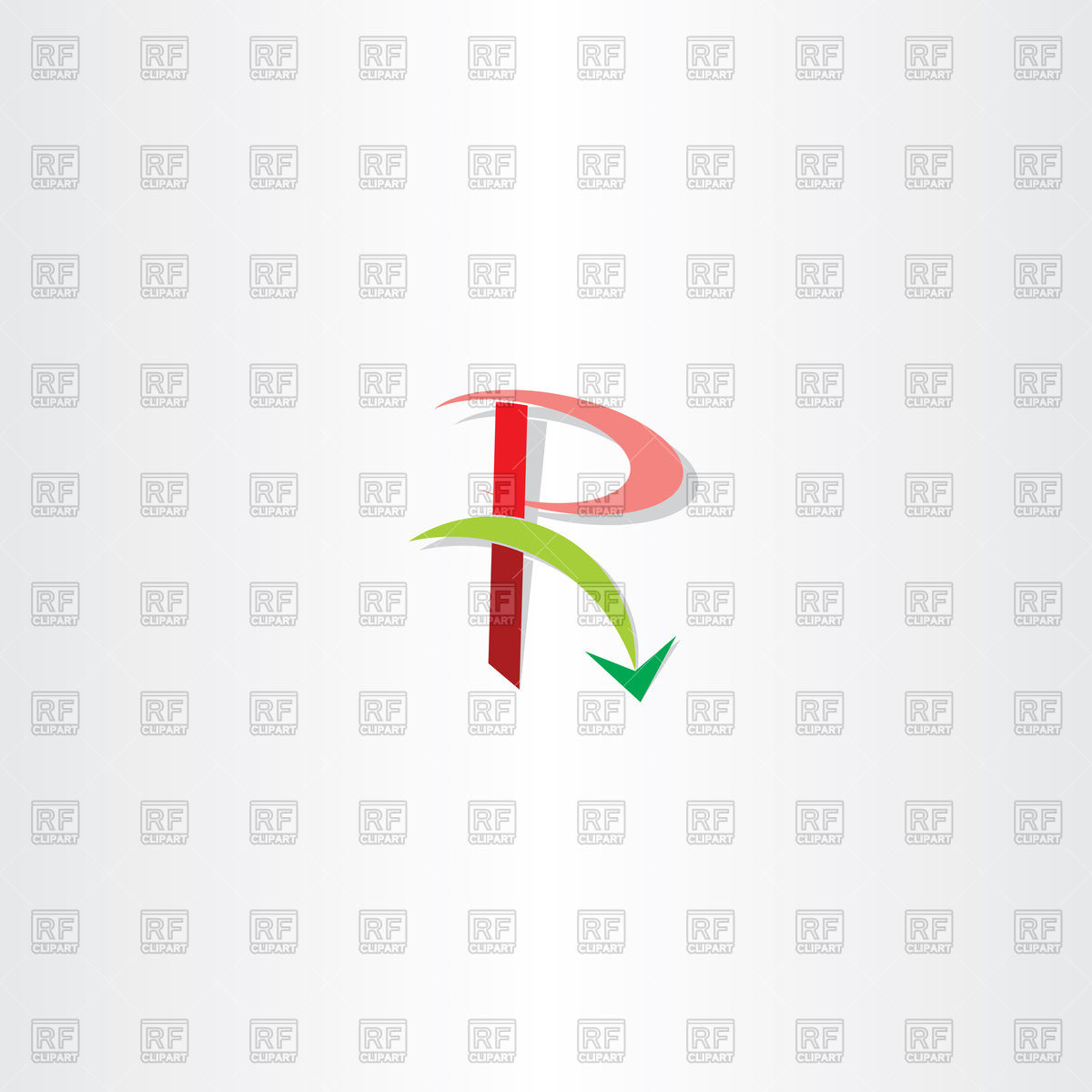 1200x1200 Green Red Letter R Icon Vector Image Of Icons And Emblems