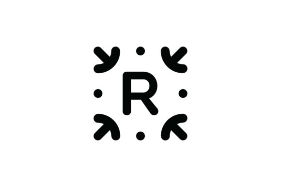 580x386 Letter R Icon Graphic