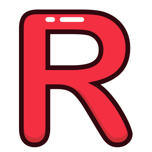 512x512 Study, Letters, Letter, Red, R Icon