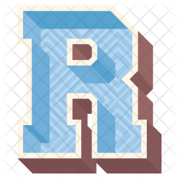 256x256 Alphabet Letter R Icon Of Flat Style