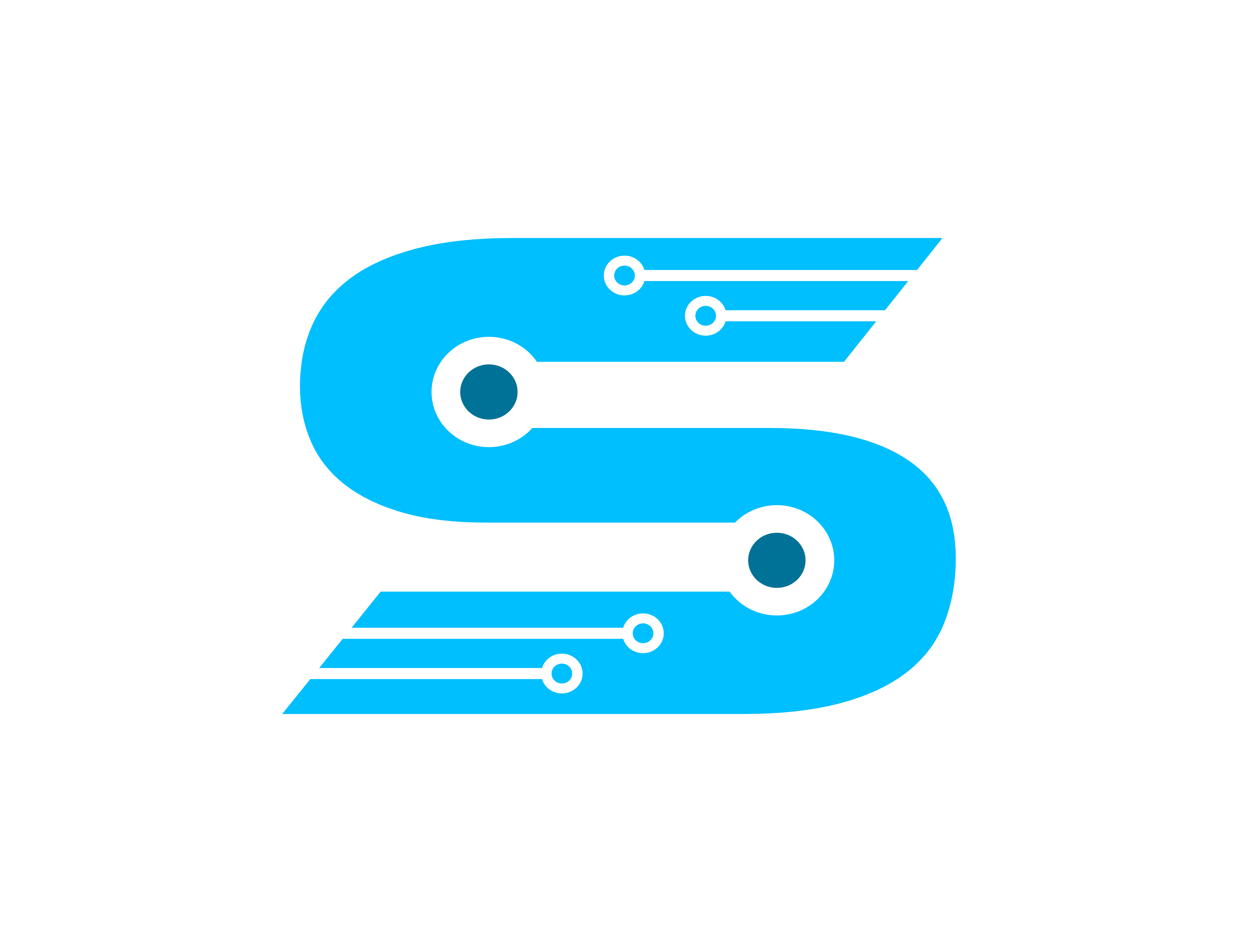 5000x3846 Digital Letter S Technology Icon Logo Graphic