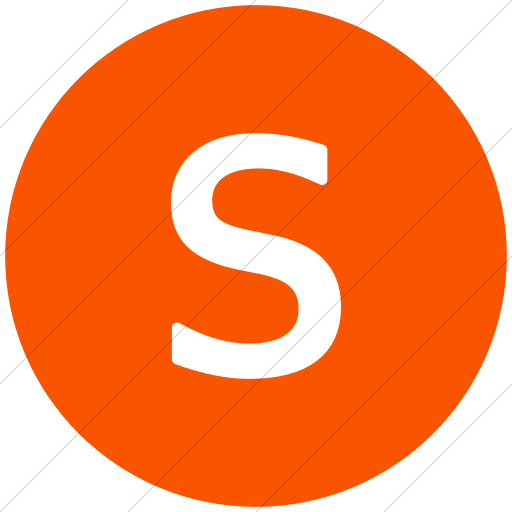 512x512 Iconsetc Flat Circle White On Orange Alphanumerics Uppercase