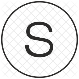 256x256 Atm, Ui, Letter, S, Uppercase, Alphabet Icon Of Line Style