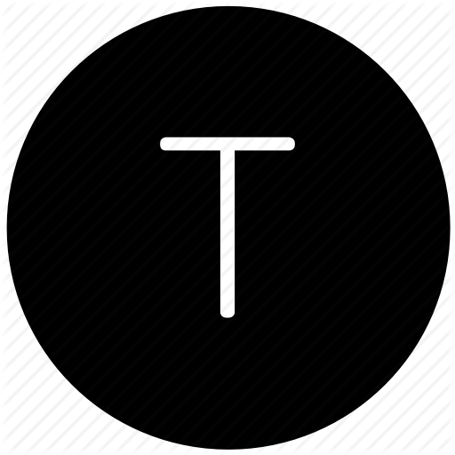 512x512 Key, Keyboard, Letter, Round, T Icon