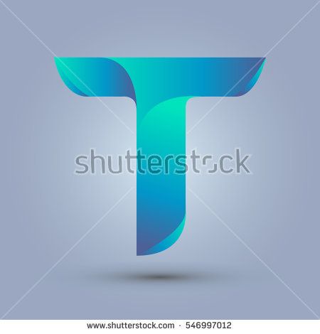 450x470 Letter T Icon Design And Elegant Typographic Concept Gradient