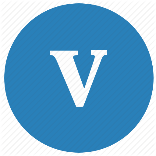 512x512 Keyboard, Latin, Letter, Lowcase, Round, V Icon