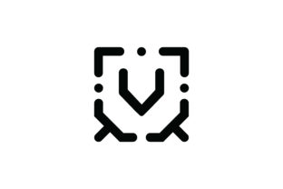 312x208 Letter V Icon Graphic