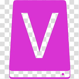 256x256 Metroid Icons, Pink Letter V Icon Transparent Background Png