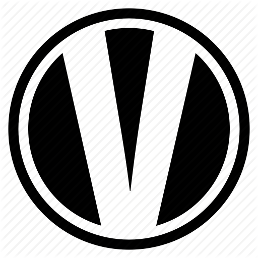 512x512 Alphabet, Character, Letter, Logo, Round, V Icon