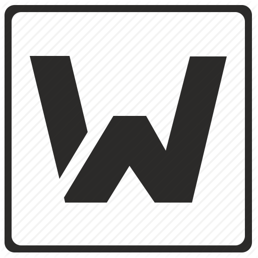 512x512 Alphabet, Latin, Letter, Modern, W Icon