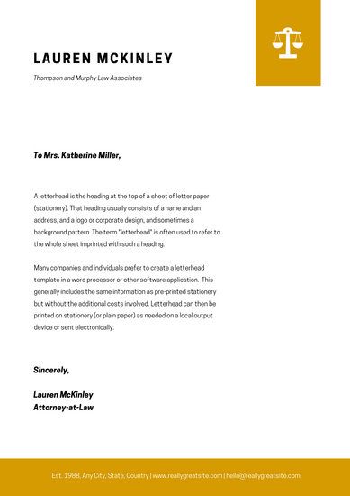 389x550 White With Scale Of Justice Icon Law Firm Letterhead