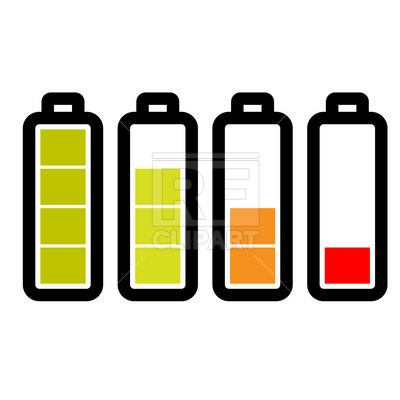 400x400 Level Of The Battery Charge Icons Vector Image Of Technology