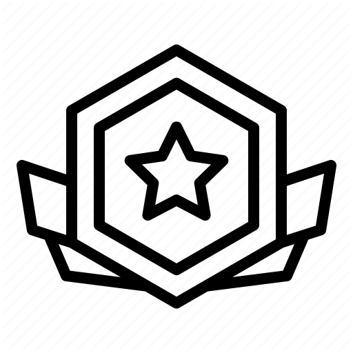 512x512 Badge, Game, Level, Star Icon