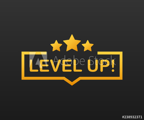 500x417 Game Icon Bonus Level Up Icon, New Level Logo Vector