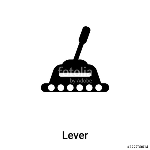 500x500 Lever Icon Vector Isolated On White Background, Logo Concept