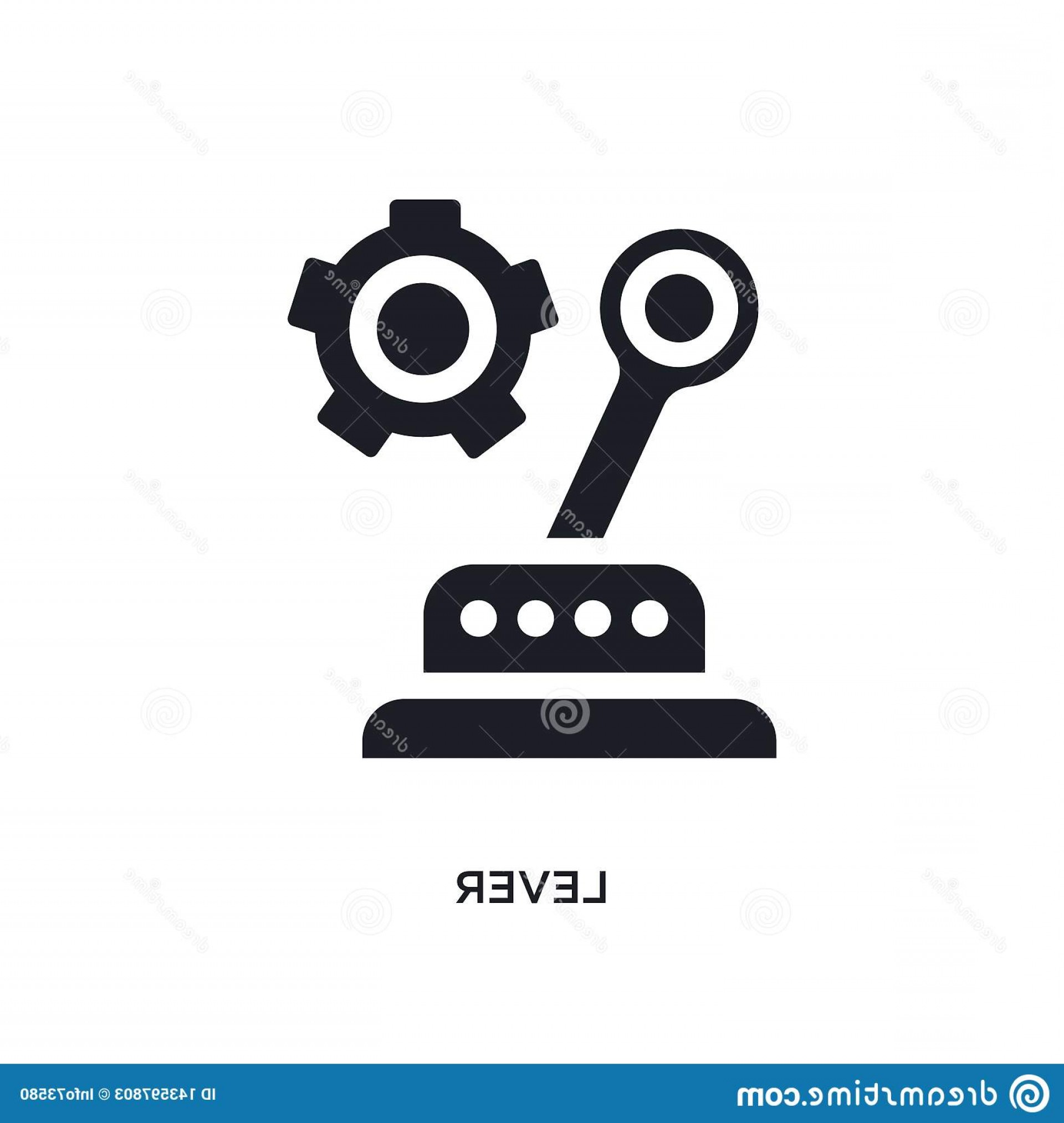 1920x2026 Black Lever Isolated Vector Icon Simple Element Illustration