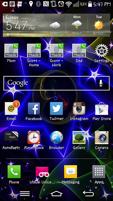360x640 Upside Down Tear Drop Icon In Status Bar For T Mobile Lg
