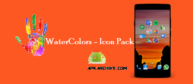 640x280 Apk Full Watercolors Icon Pack Apk
