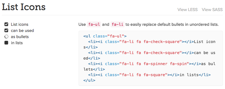 733x290 How To Align List Items With Font Awesome Icon Next Line Text