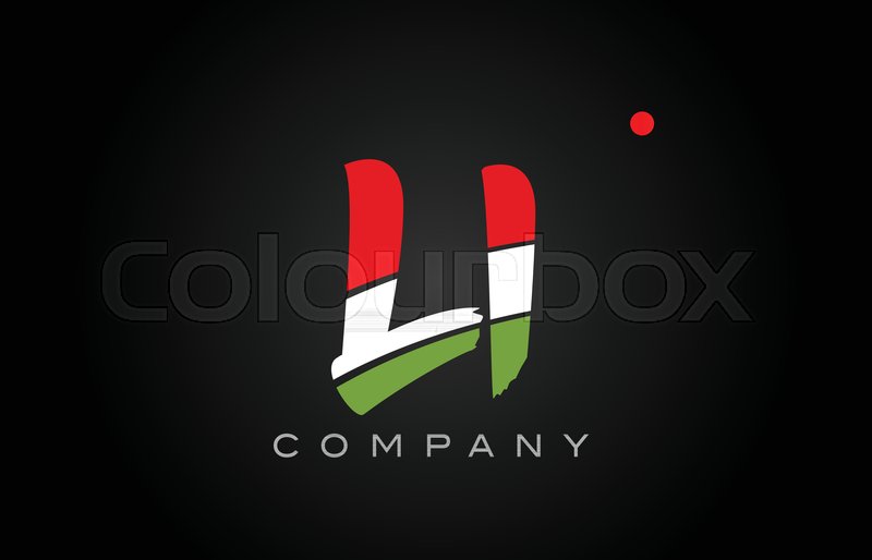 800x514 Li L I Letter Logo Combination Stock Vector Colourbox