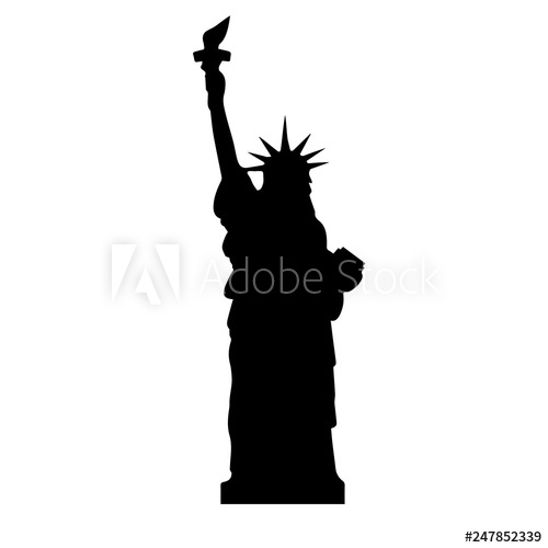 500x500 Statue Of Liberty Icon City Design Vector Illustration Travel