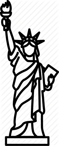 208x512 America, Landmark, Liberty, Monument, Statue, United State, Usa Icon