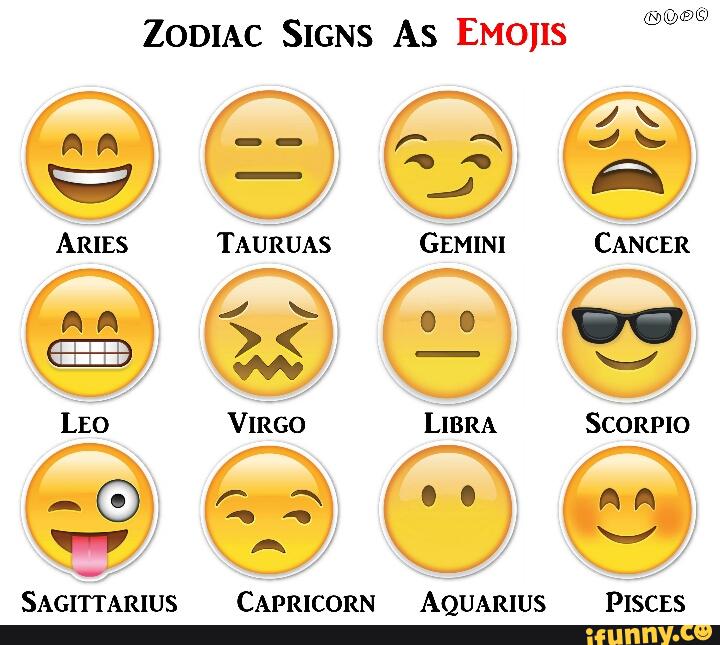Zodiac Signs As Emojis Lipstick Alley 720x645 Zodiac Signs As Emojis Lipstick Alley