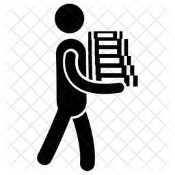 School Librarian Icon Of Glyph Style 256x256 School Librarian Icon Of Glyph Style