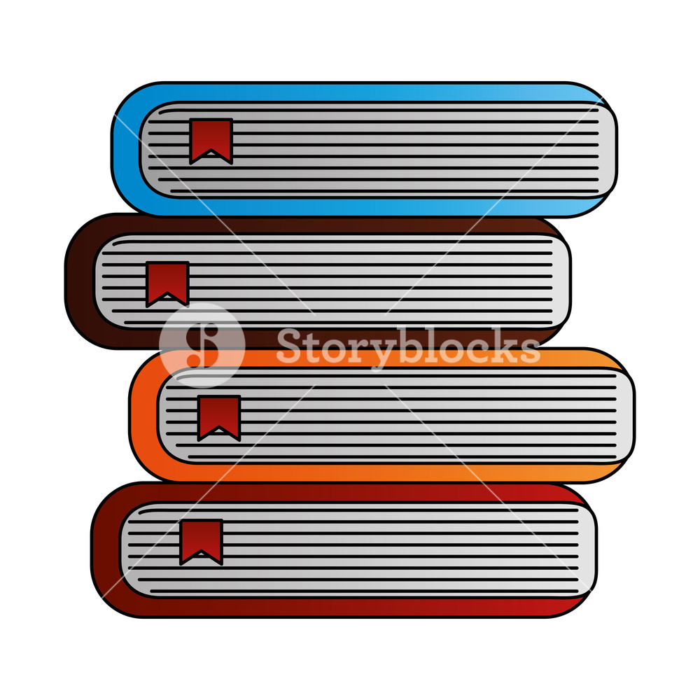 1000x1000 Library Books Isolated Icon Vector Illustration Design Royalty