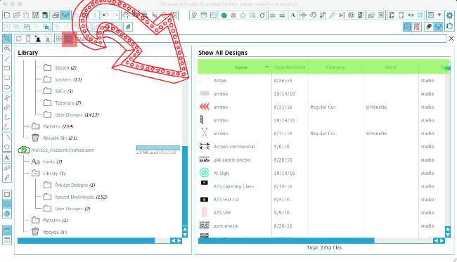 650x373 Changing The Silhouette Studio Library Design View All Things