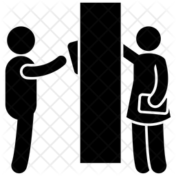 256x256 Library Icon Of Glyph Style