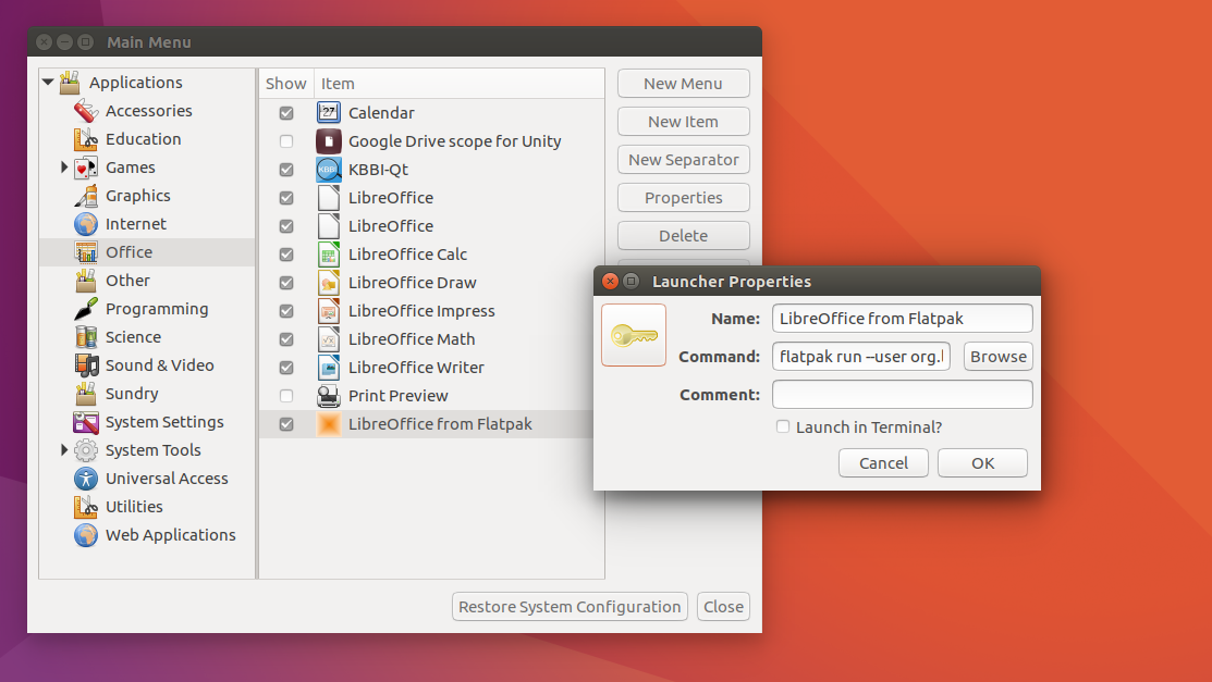 How To Create Menu Icon In Ubuntu For Installed Flatpak 1113x627 How To Create Menu Icon In Ubuntu For Installed Flatpak